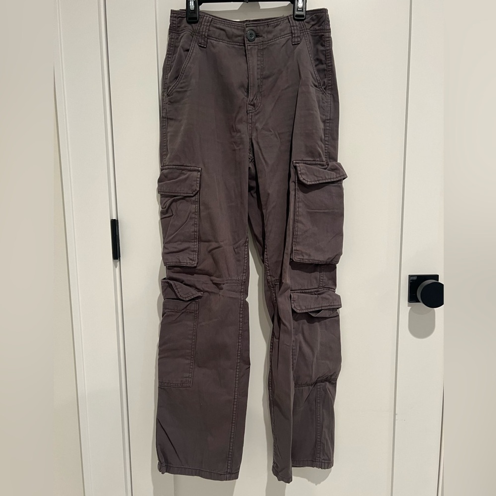 gray cargo jeans